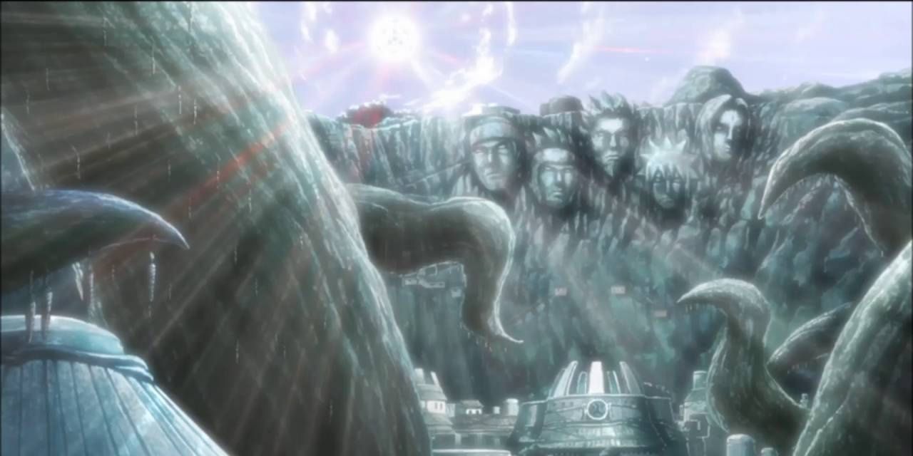 The Leaf Village being engulfed by the Infinite Tsukuyomi (Naruto Shippūden)