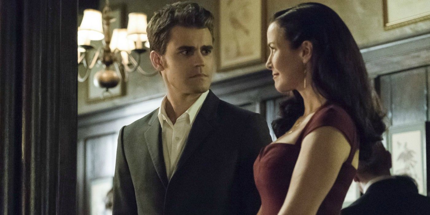 Stefan e Lily Salvatore em The Vampire Diaries