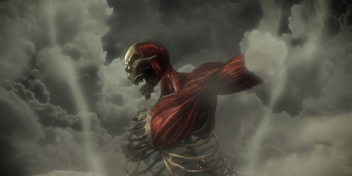 The Colossal Titan giving off steam