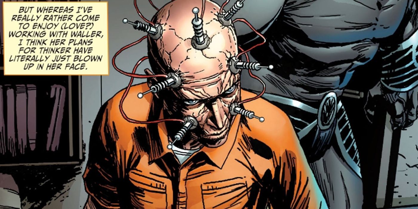 The Thinker sports machinery on his head in DC Comics