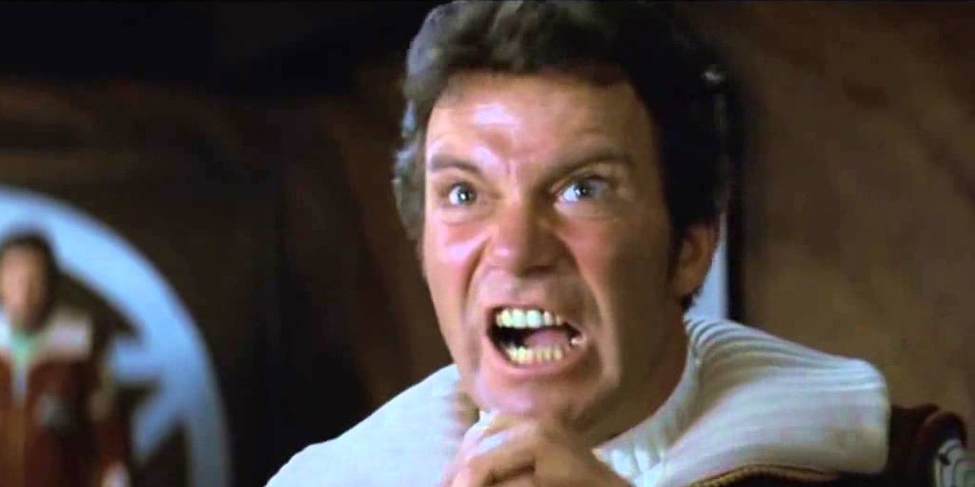 Star Trek's William Shatner as Kirk screaming Khan