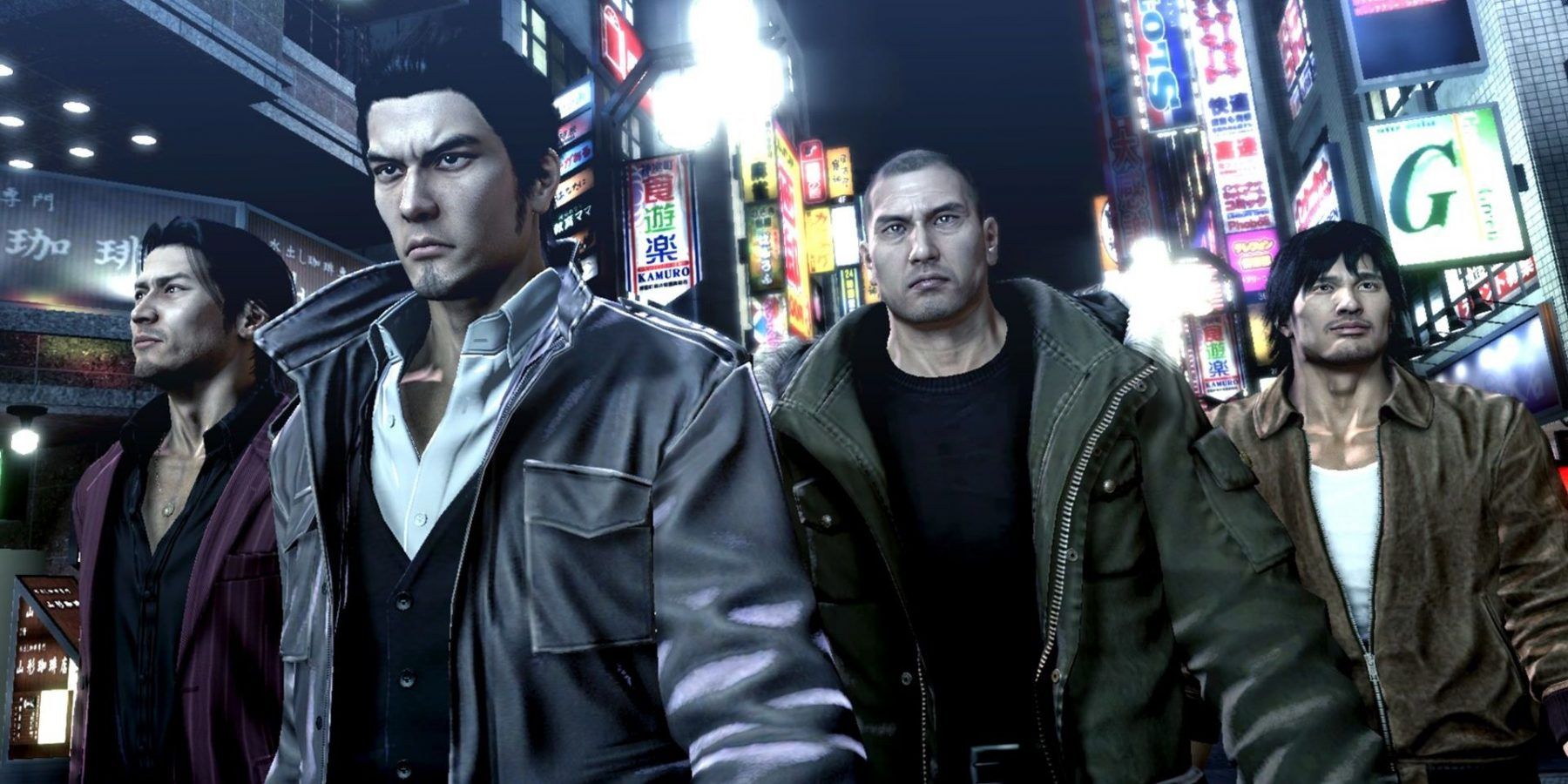 Four of the main characters from Yakuza 5