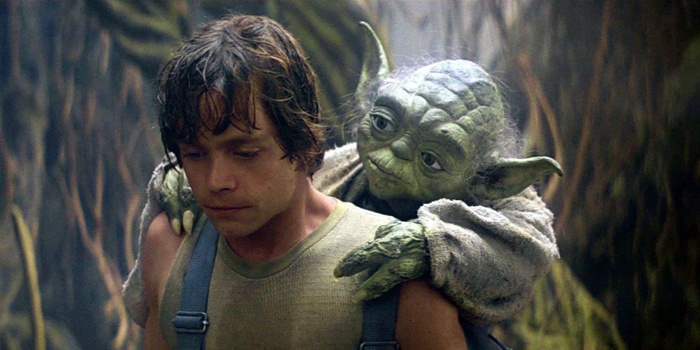 Luke And Yoda in Star Wars: The Empire Strikes Back