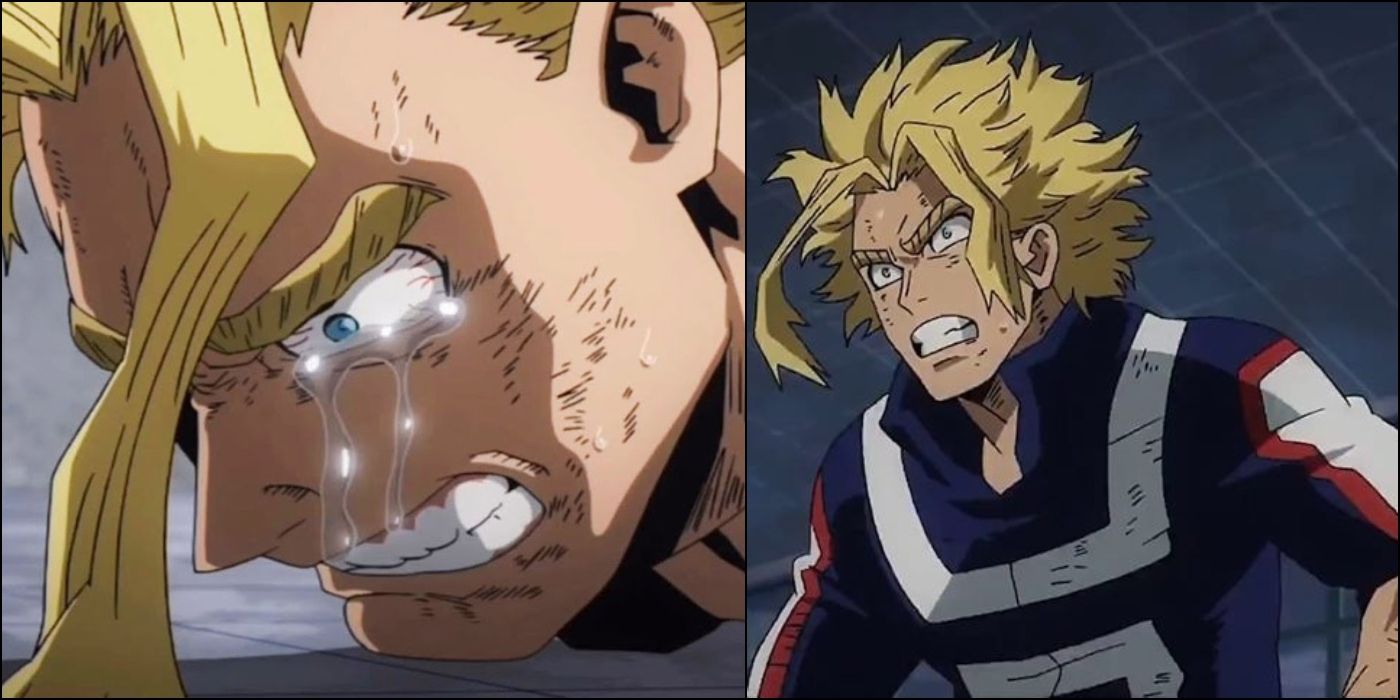 Young All Might crying My Hero Academia