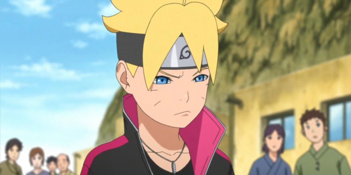 Boruto looking irritated in Boruto: Naruto Next Generations