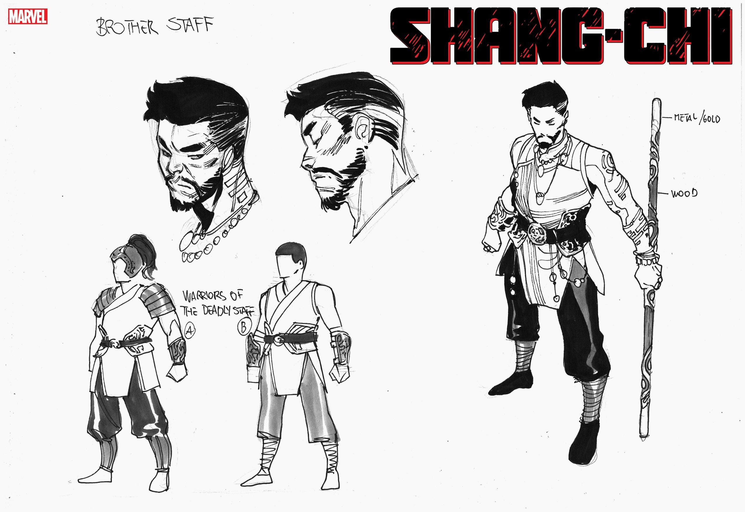 ShangChi Character Designs Showcase the Five Weapons Society