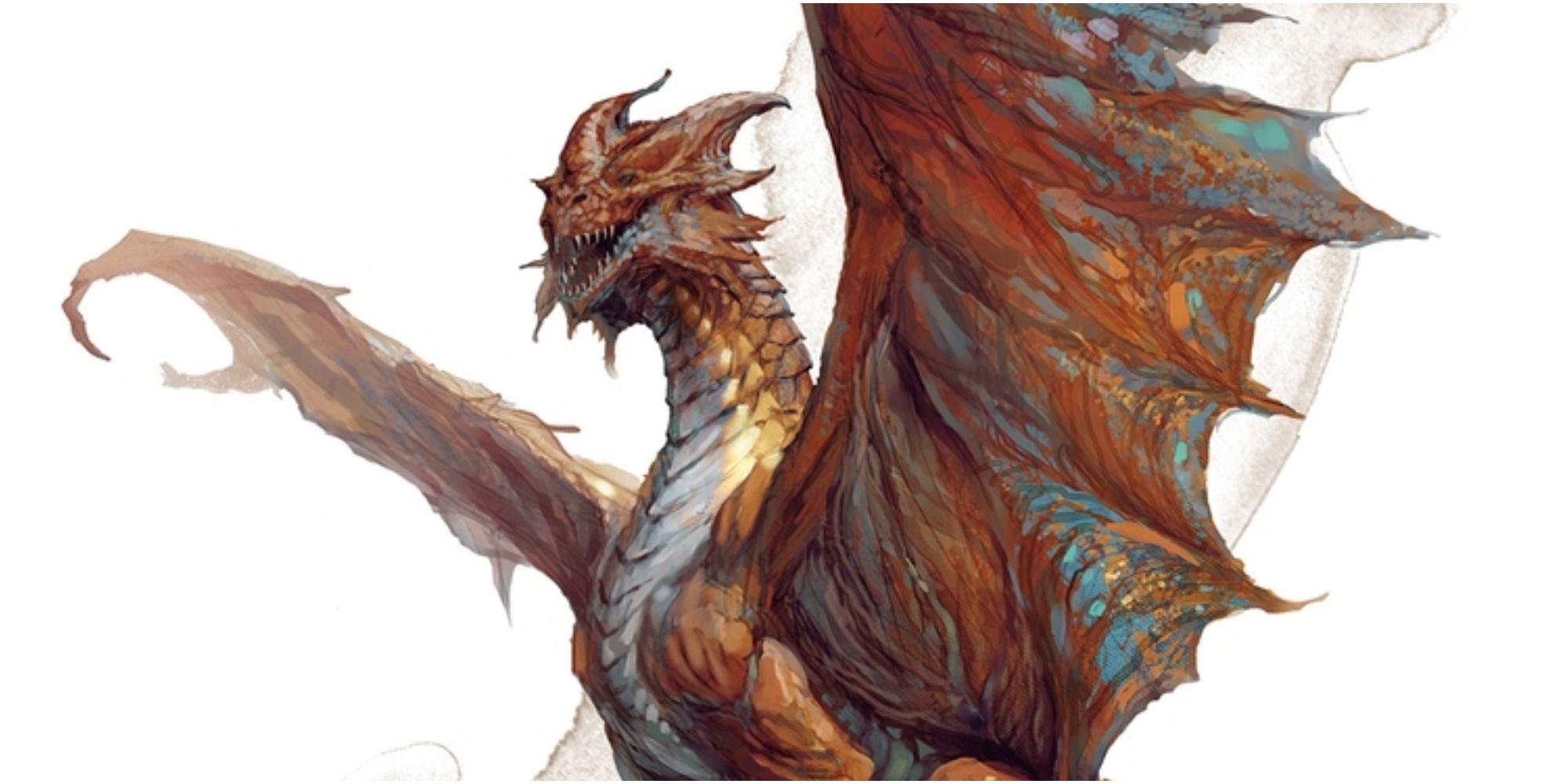 An image of an Ancient Copper Dragon in DnD