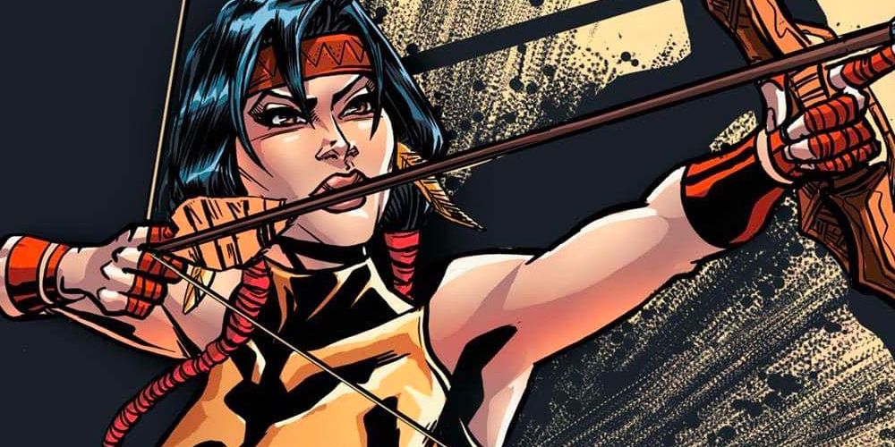 Dani Moonstar Aims Her Bow