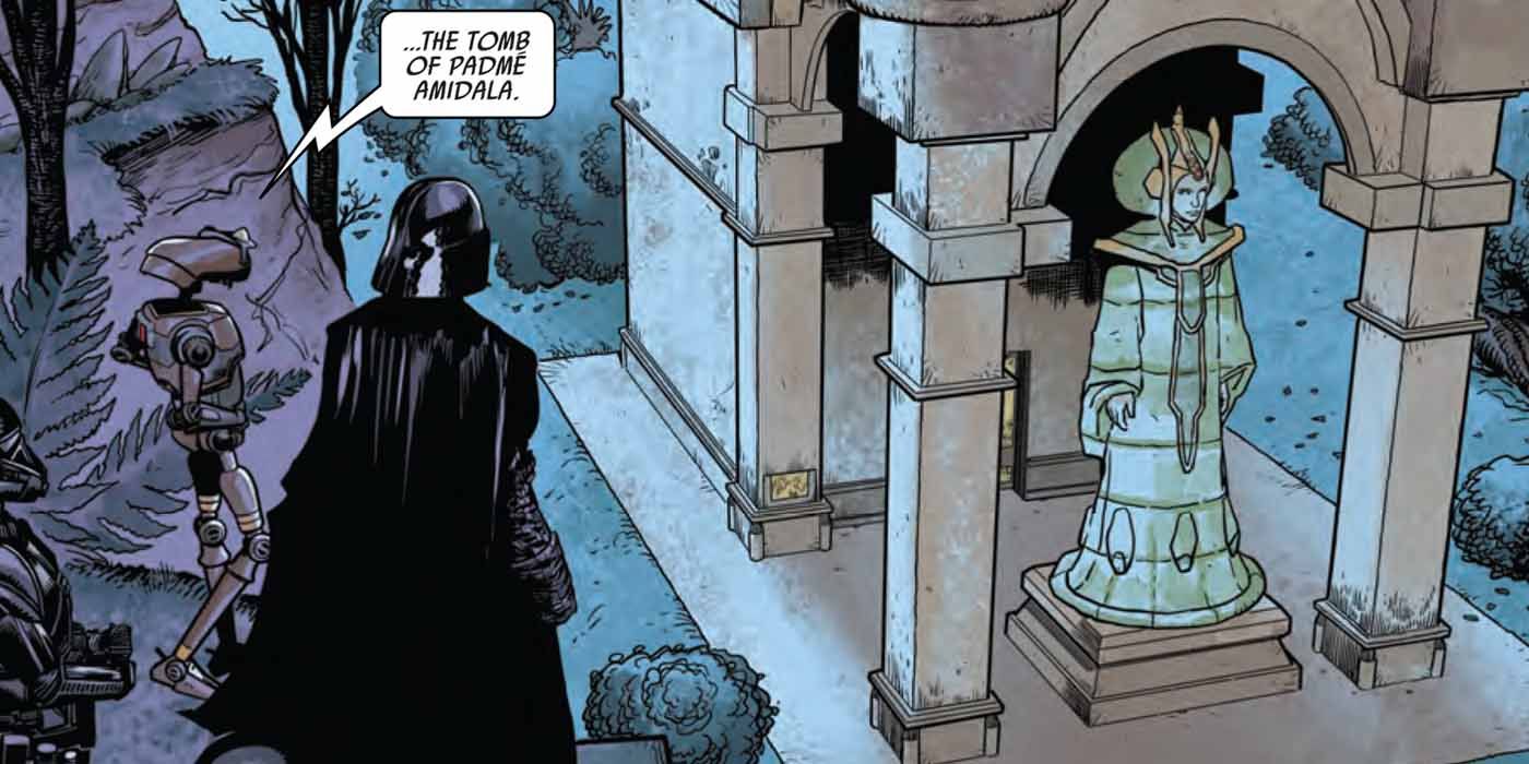 Darth Vader Marvel Star Wars Comic Vader Visiting Padmé's Tomb