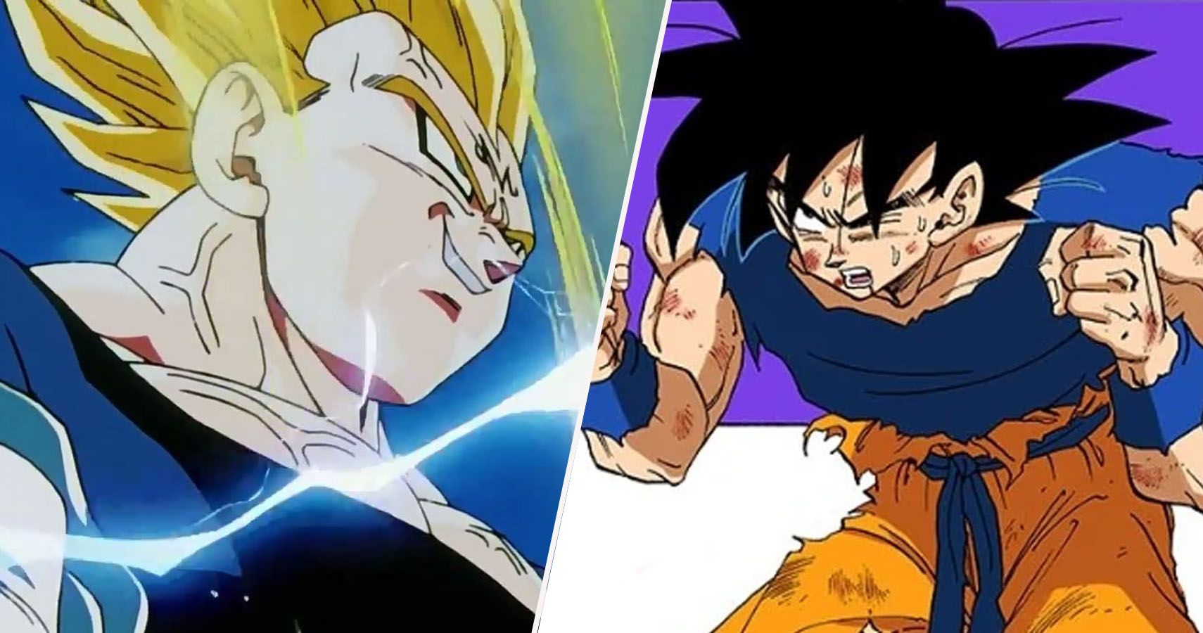 Goku SSJ2 vs Majin Vegeta - Dragonball & Anime Background