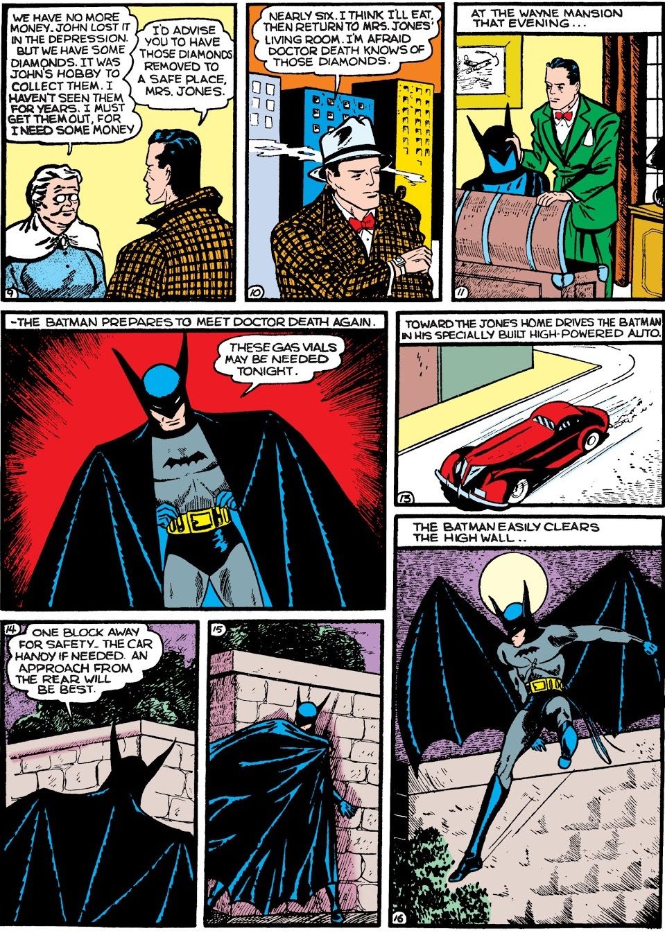 Batman's Stately Wayne Manor's Comic Book Debut