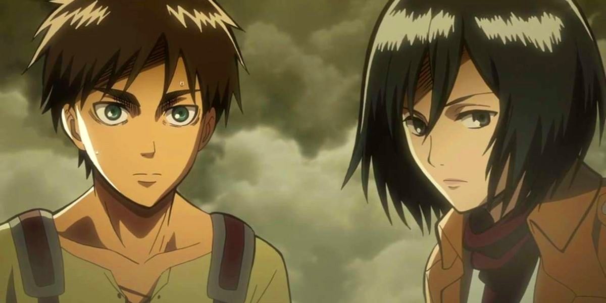 Eren and Mikasa from Attack On Titan.