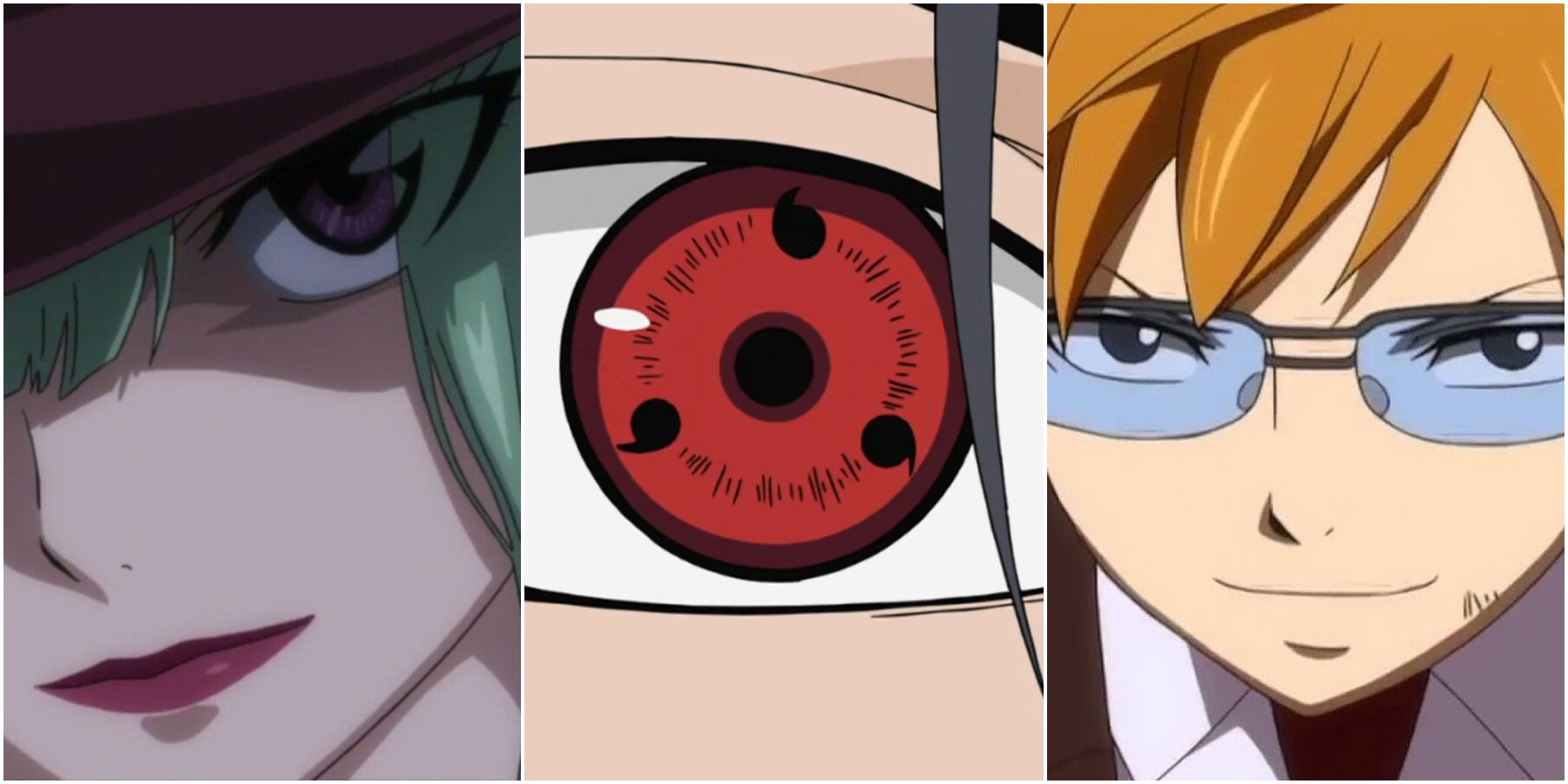 Naruto, Bleach and Fairy Tail Character Eye References