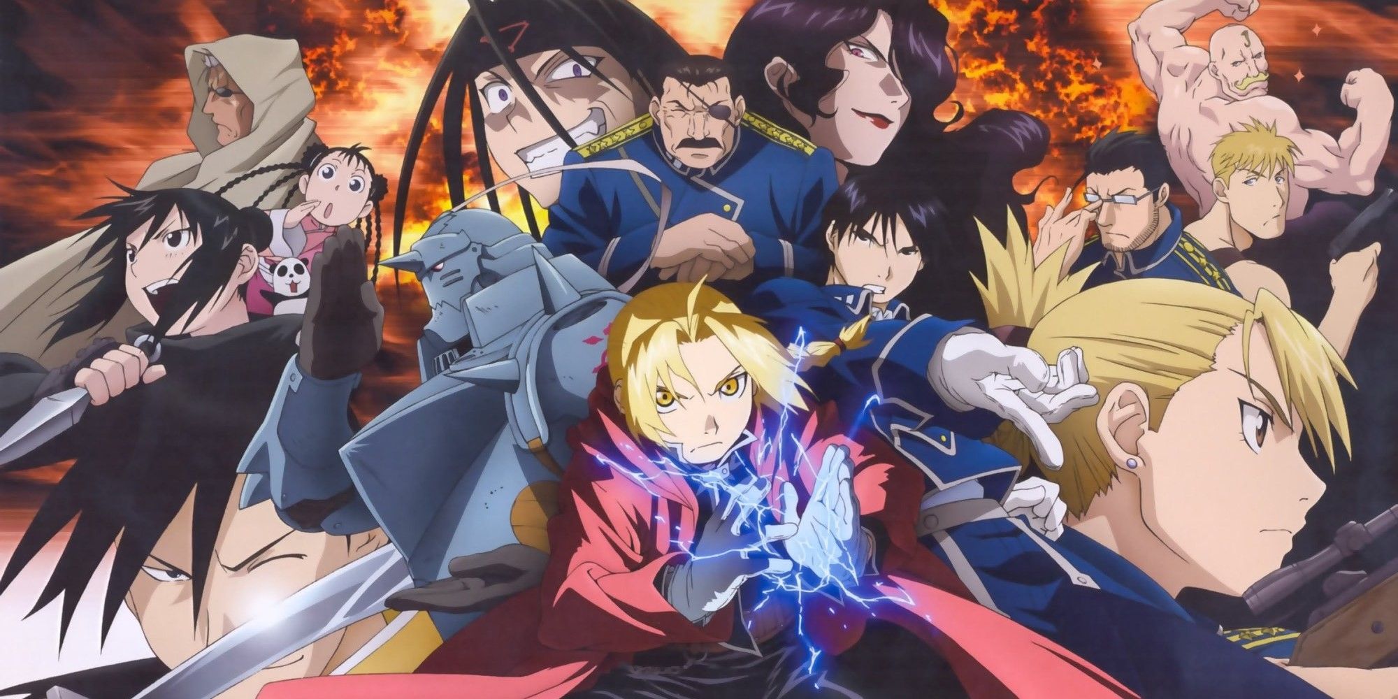 All the characters of Fullmetal Alchemist: Brotherhood in one picture