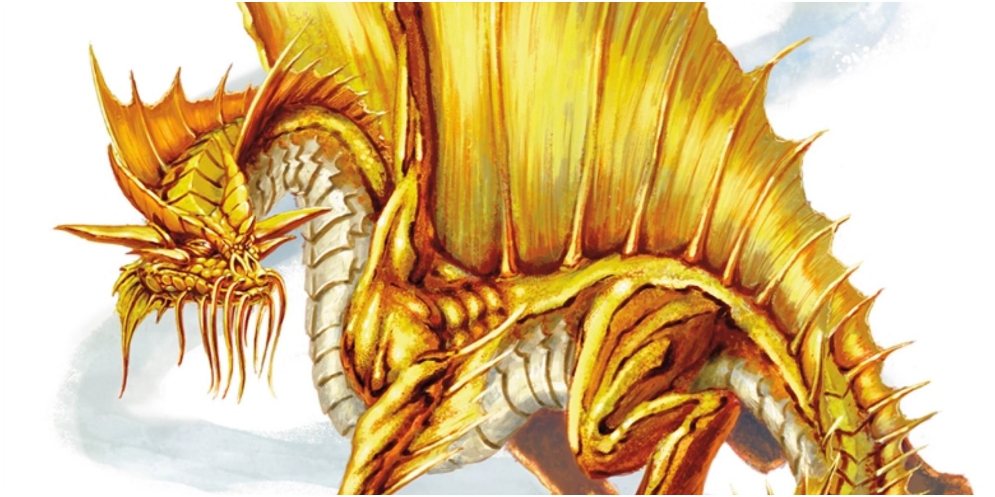 gold dragon d&d art