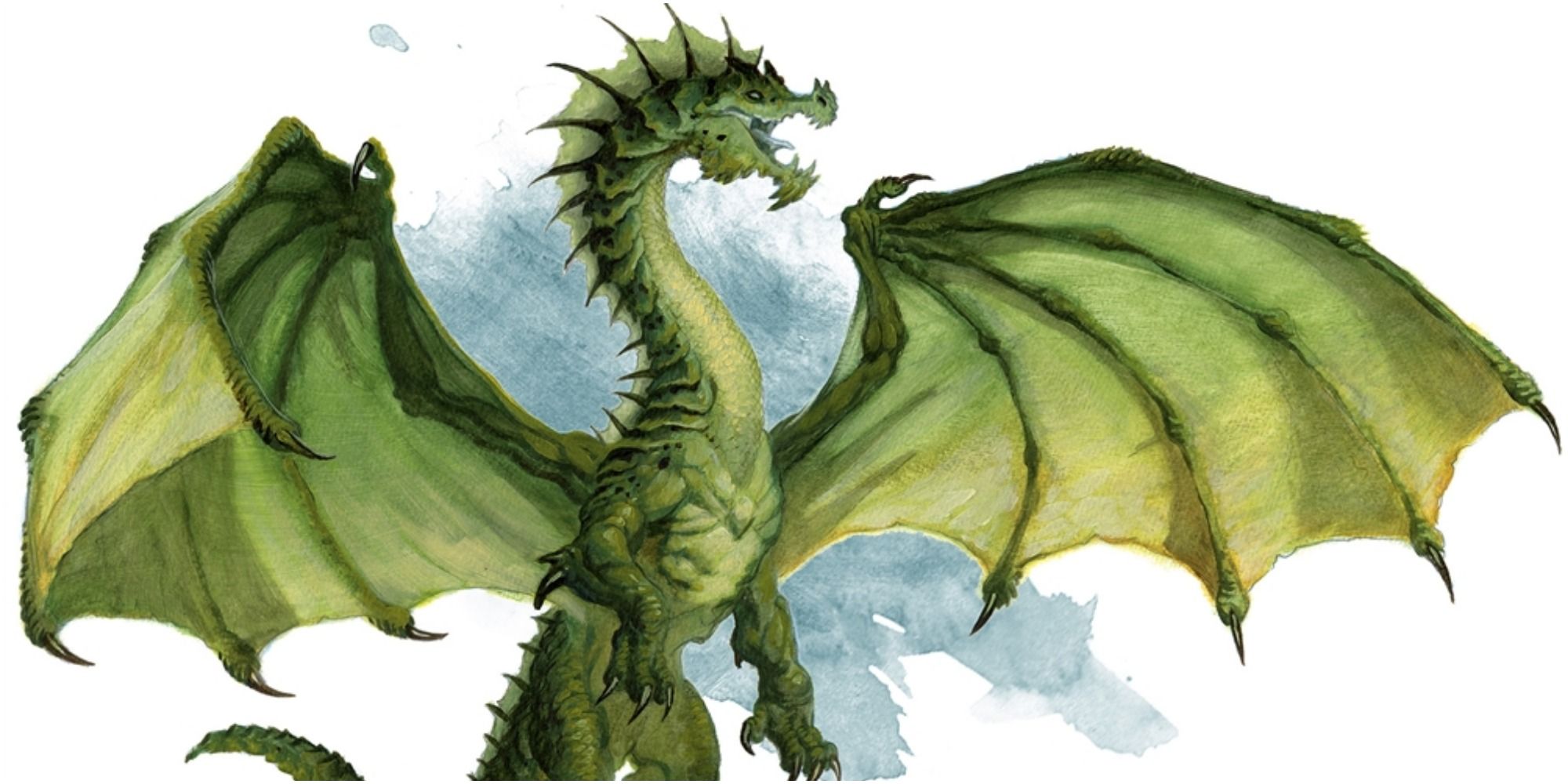 An image of an Ancient Green Dragon in DnD
