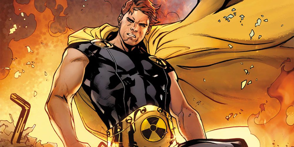 Marvel Comics' Hyperion stands tall from the Squadron Supreme
