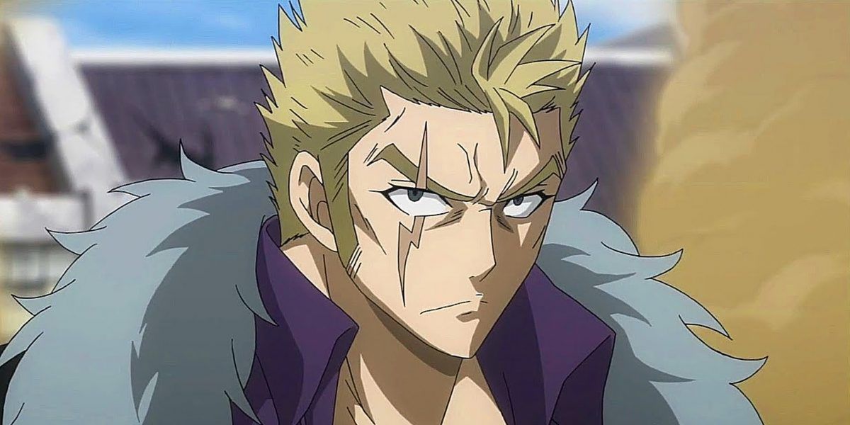 laxus dreyar mad expression fairy tail