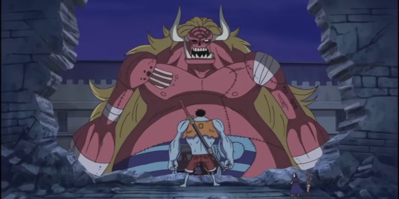 Luffy versus Oars in One Piece.