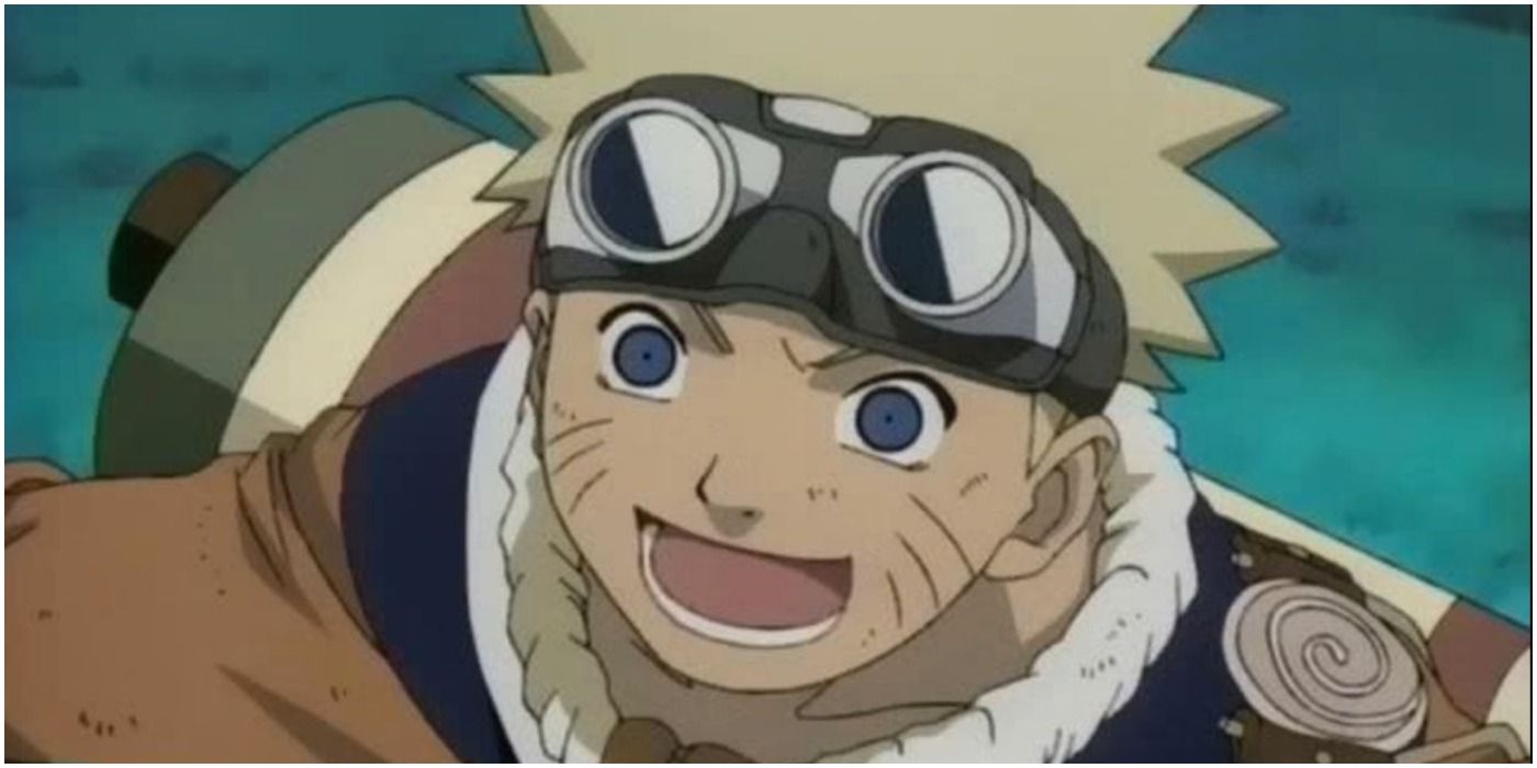 Naruto wearing goggles