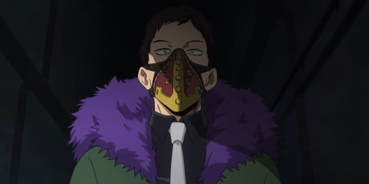 Overhaul emerges from the shadows in My Hero Academia.