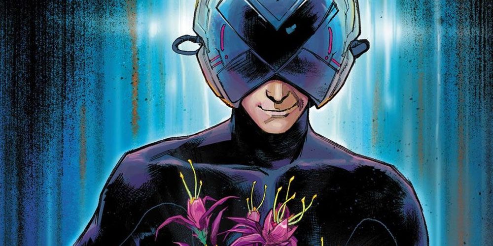 Professor X wearing the Cerebro helmet in Marvel Comics