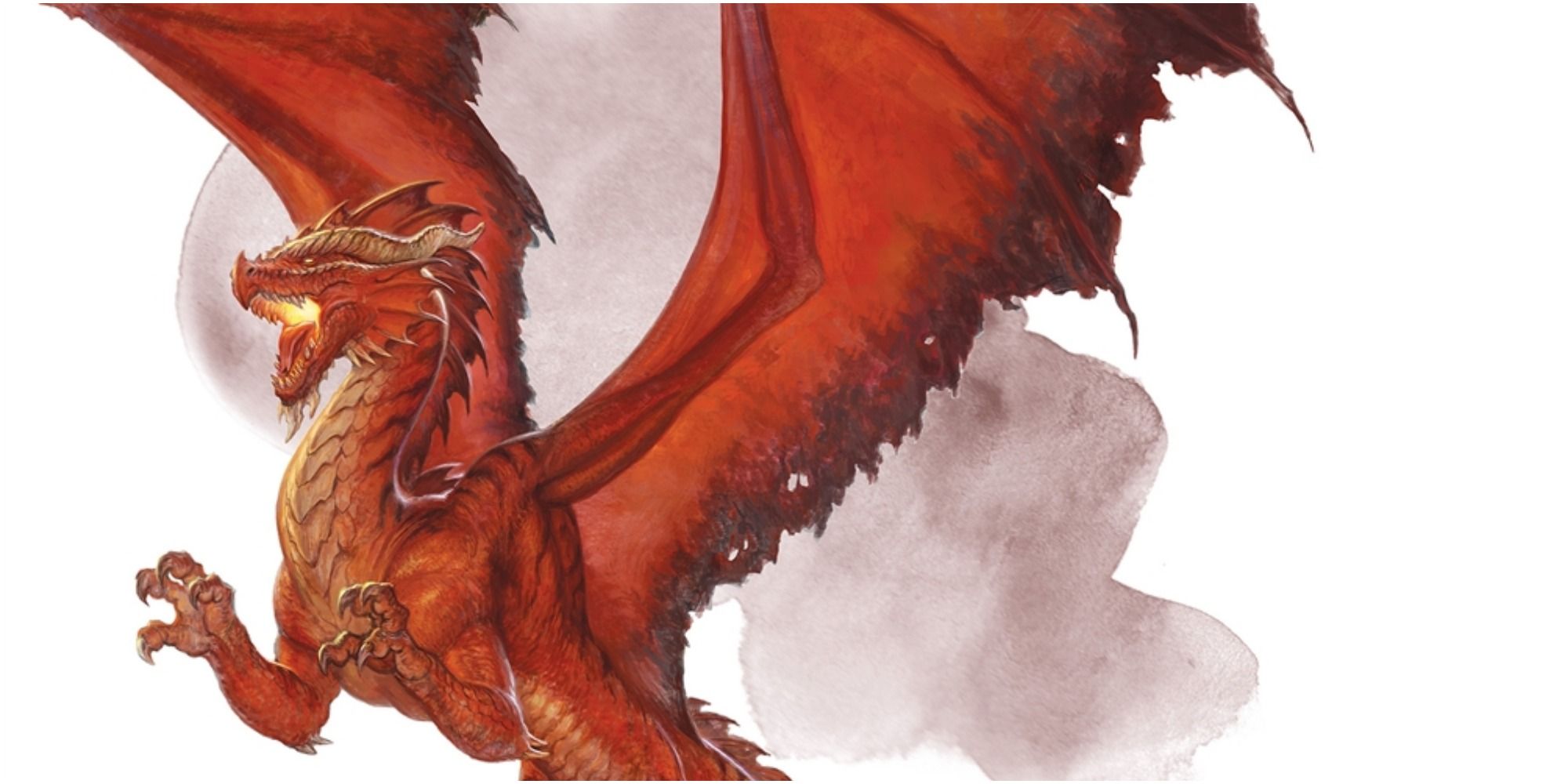 An image of an Ancient Red Dragon breathing fire in DnD