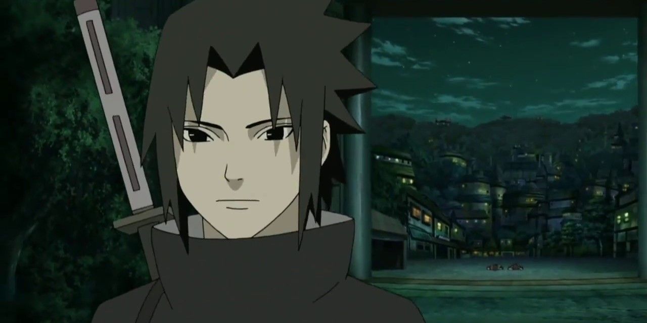 Sasuke leaving the village (Naruto)