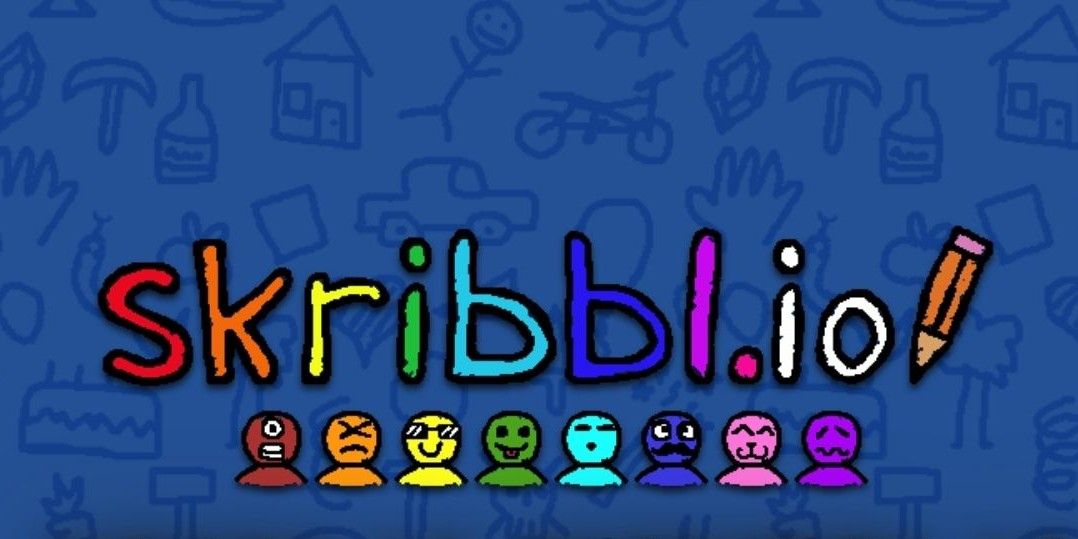 The starting screen for skribbl.io web game