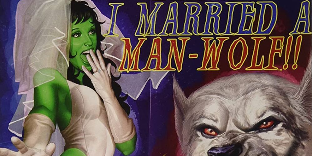 Cover art for She-Hulk's wedding to Man-Wolf