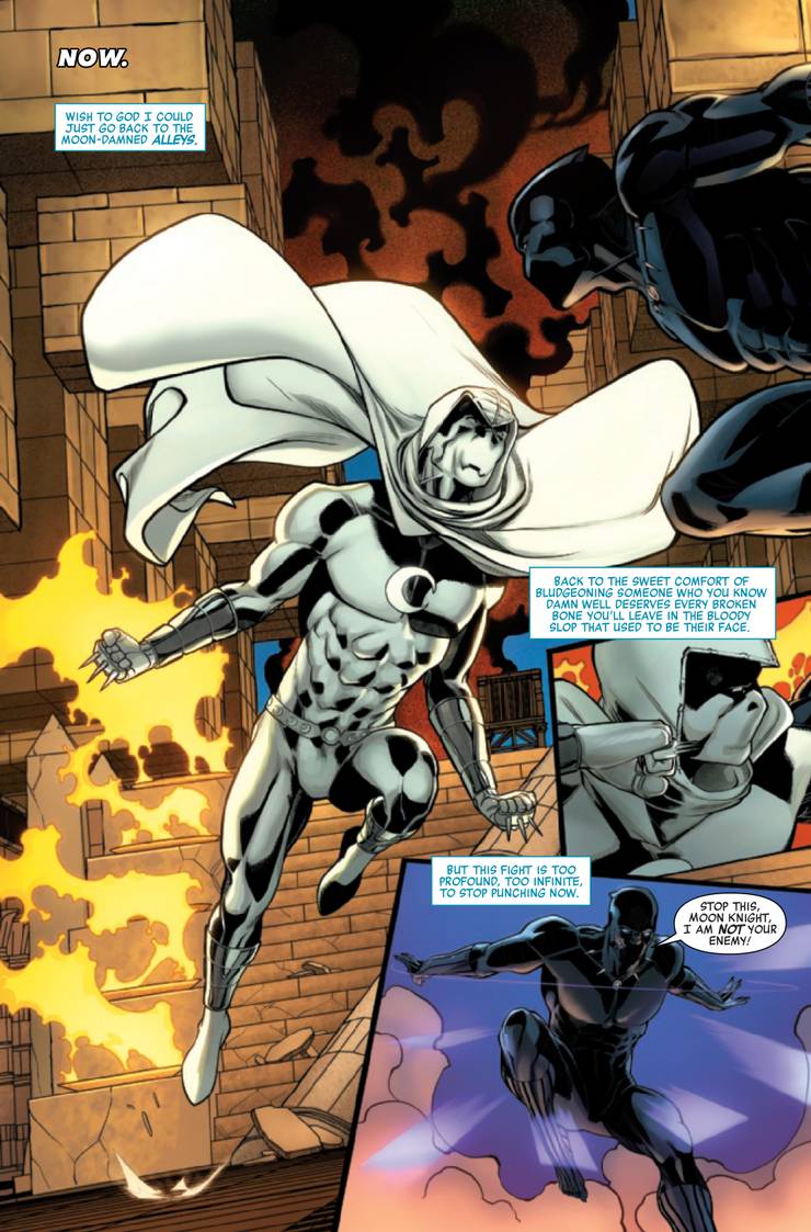 Pantera Negra e Cavaleiro da Lua se enfrentam em Avengers #36 4 AVEN2018036 Preview 4