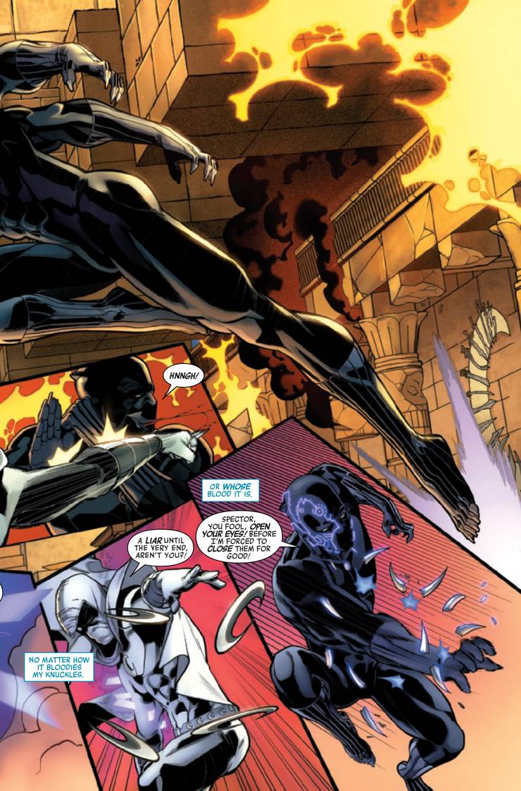 Pantera Negra e Cavaleiro da Lua se enfrentam em Avengers #36
