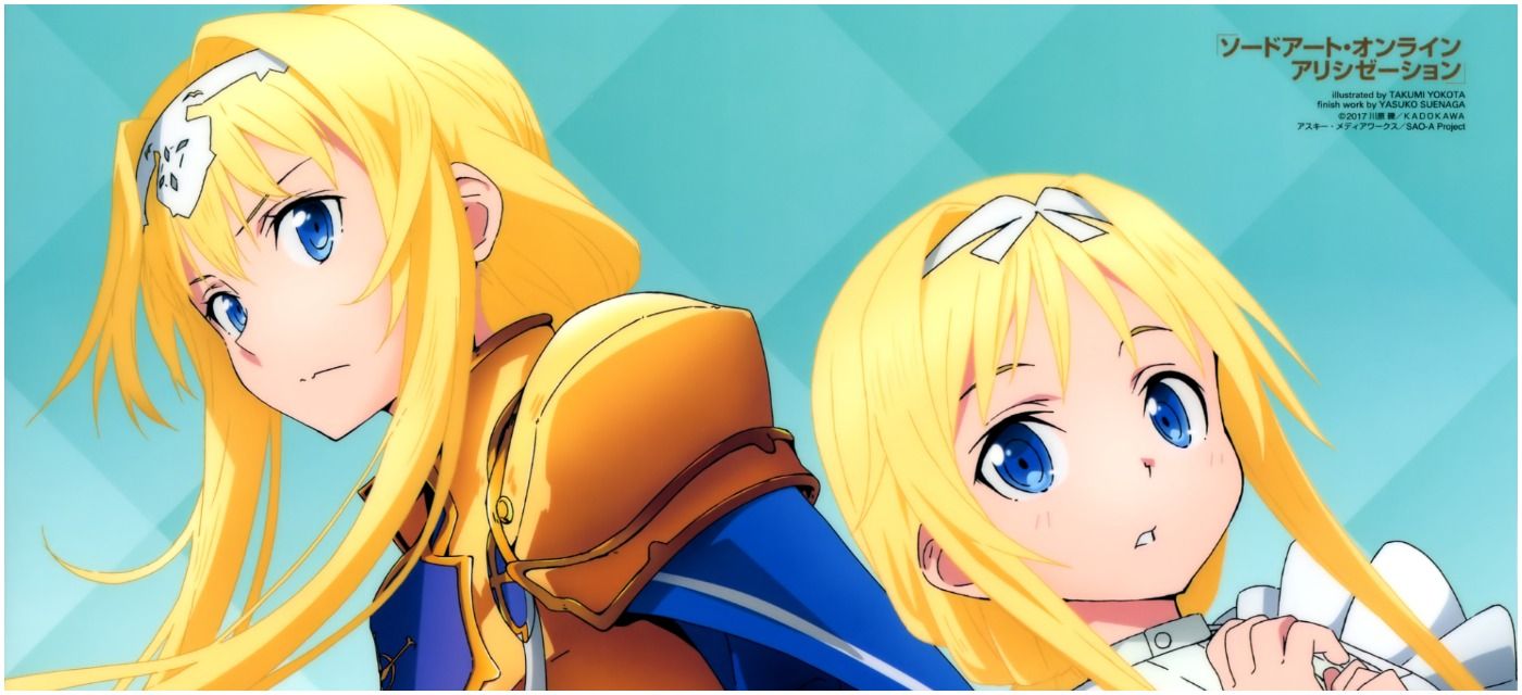 Alice and her child self from Sword Art Online