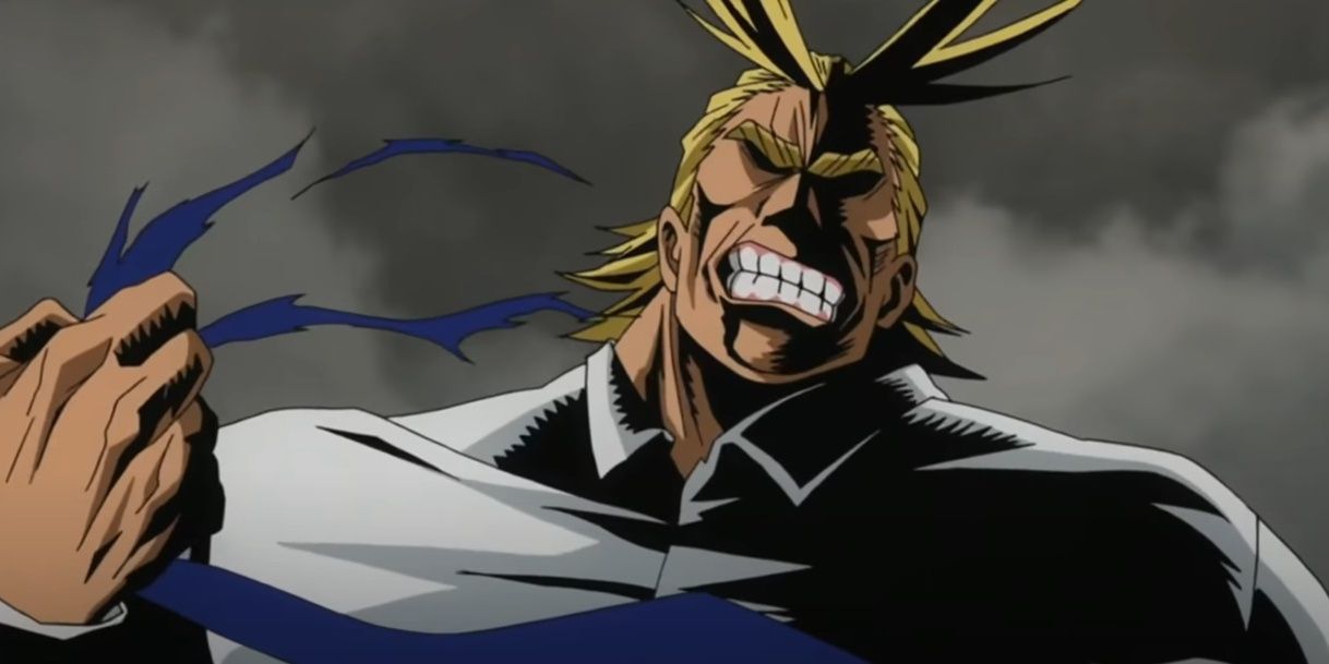 All Might angry