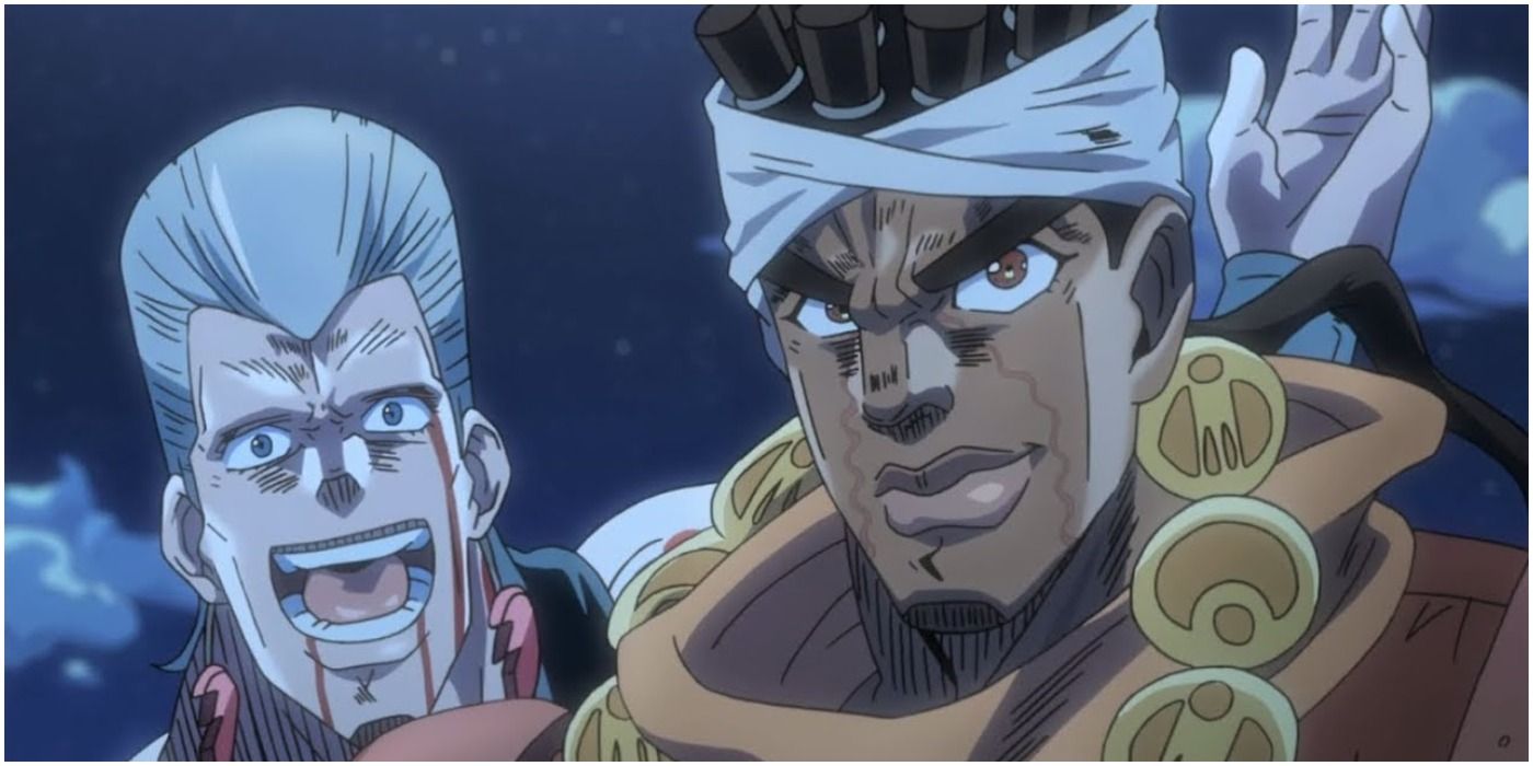 Avdol and polnareff from stardust crusaders