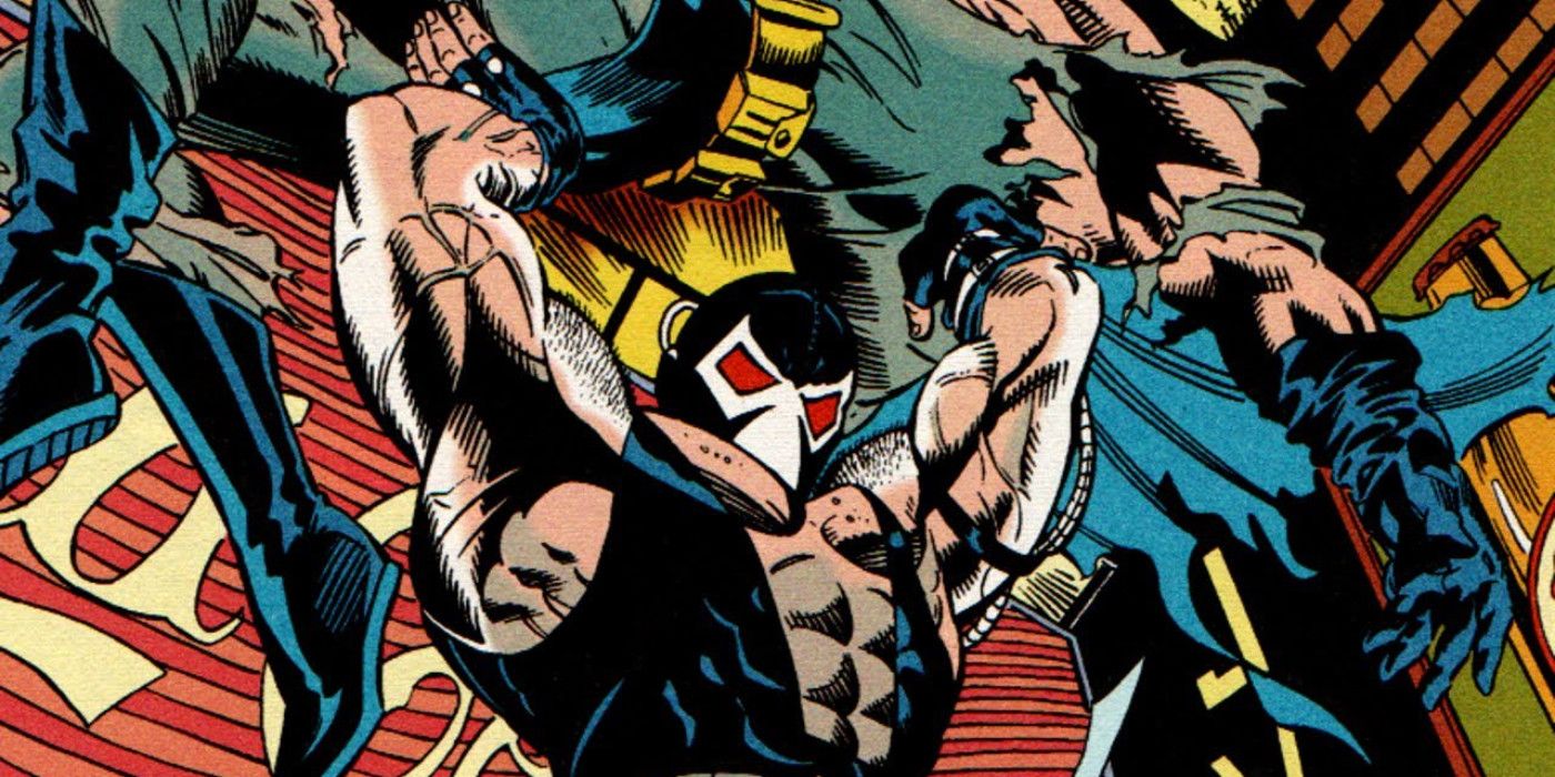 Bane defeats Batman in DC Comics' Knightfall
