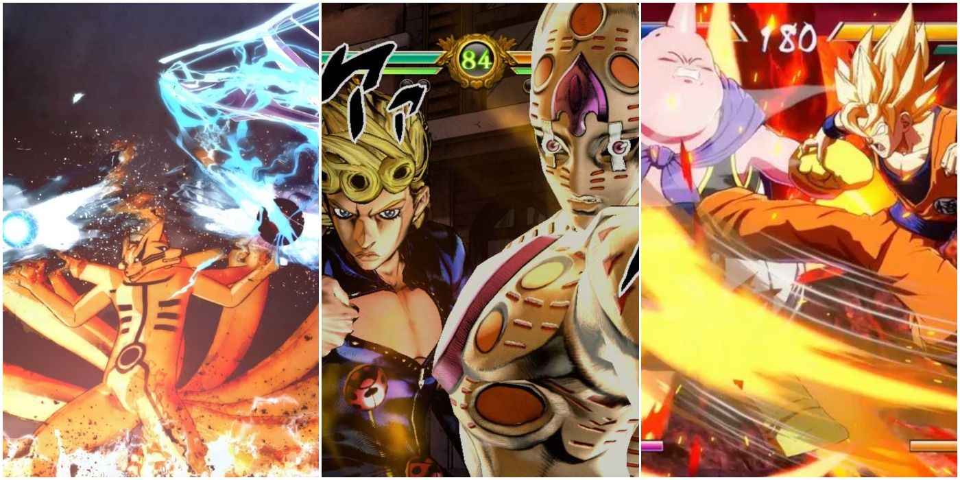 Best Anime Fighting Games Naruto Ultimate Ninja Storm 4 JJBA All-Star Battle DB FighterZ Trio Header