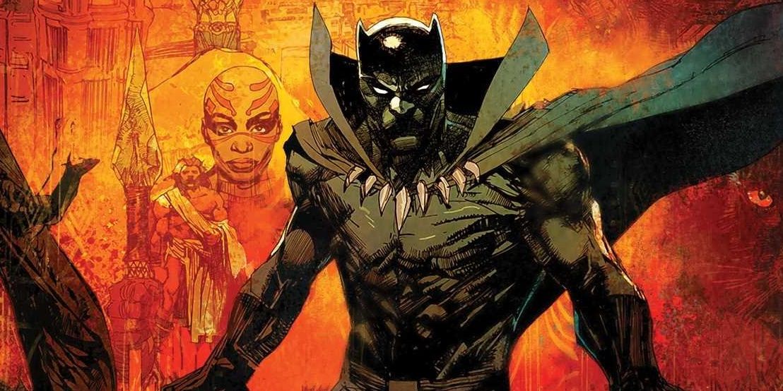 Marvel comics Black Panther and Okoye.