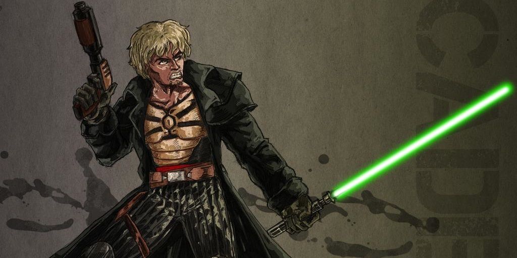 Cade Skywalker could fight with both a blaster and a lightsaber