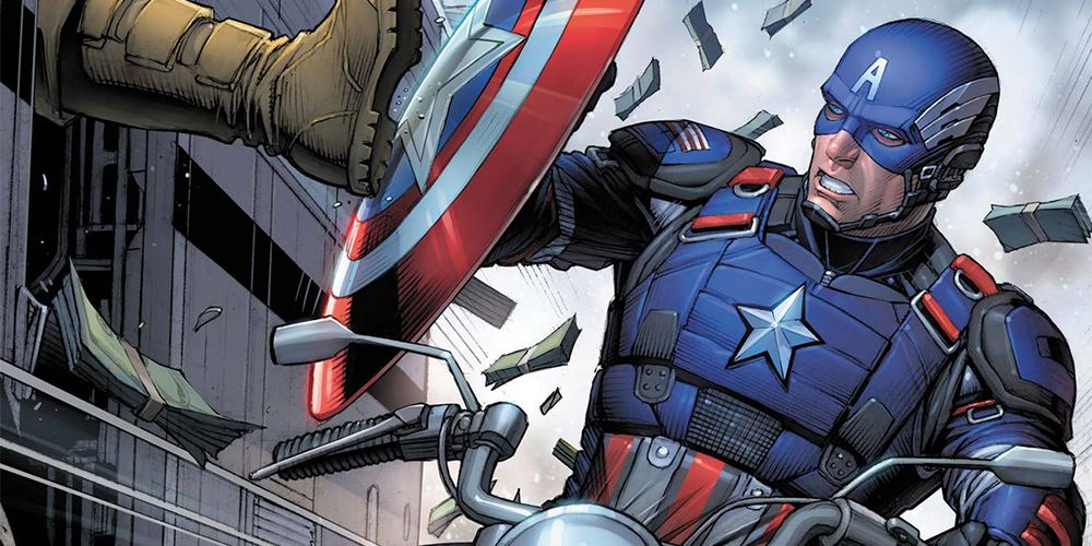 Captain America takes the kick