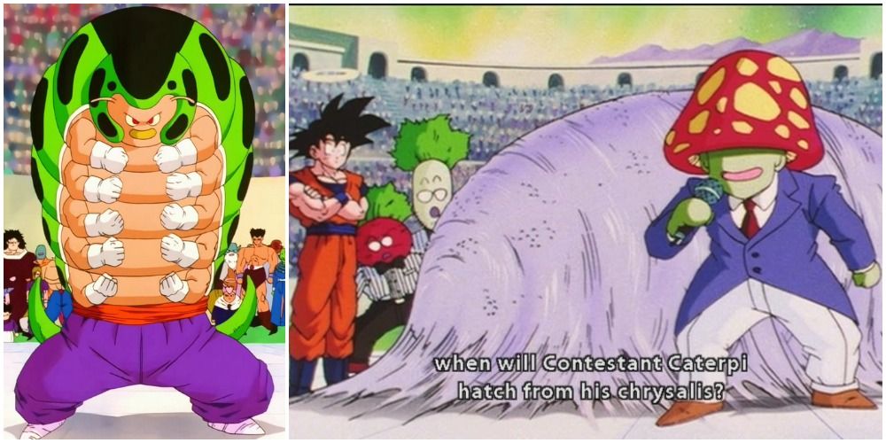 Caterpy Transforming in Dragon Ball Z