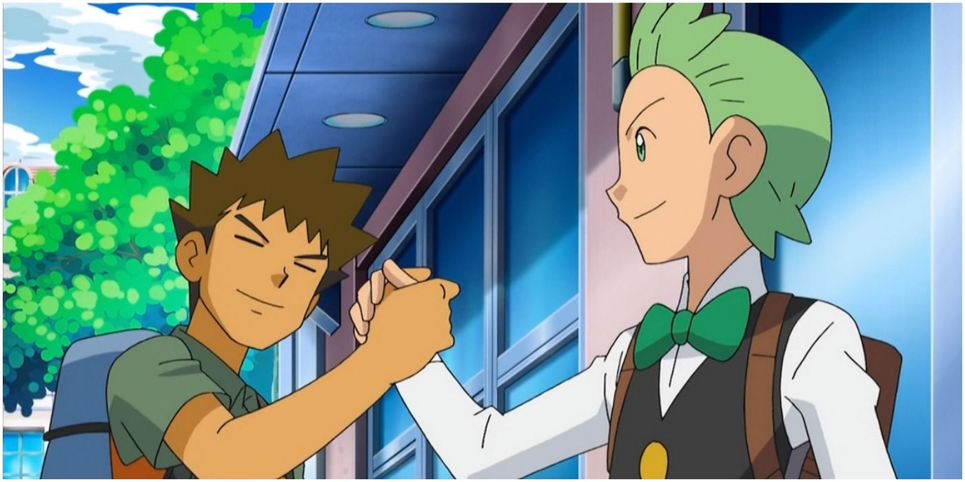 Cilan and Brock in the anime