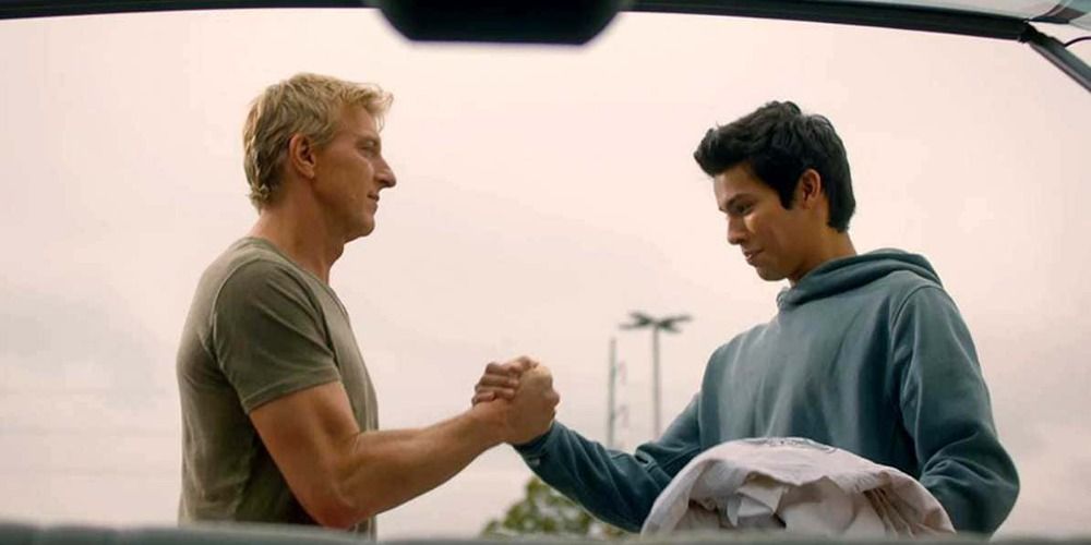 Cobra Kai's Johnny Lawrence and Miguel Diaz