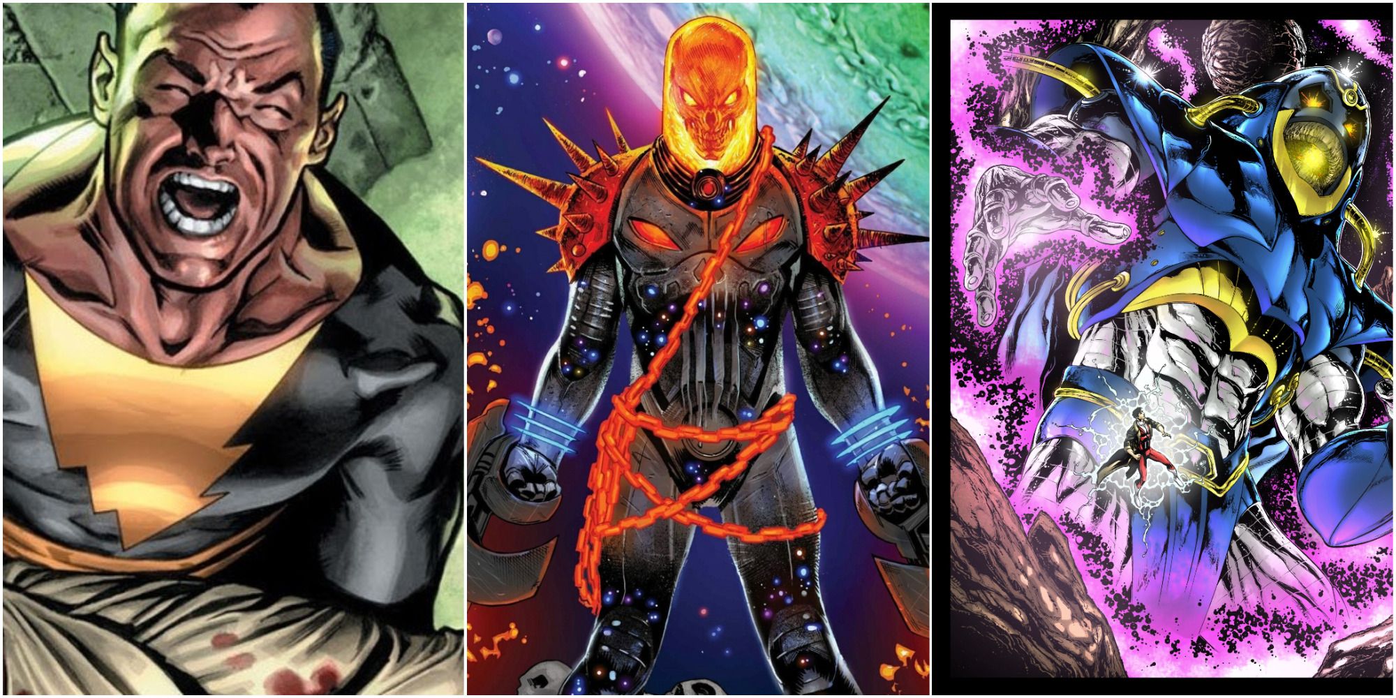 Black Adam, Cosmic Ghost Rider, and Anti-Monitor