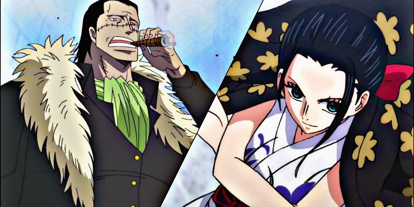 Crocodile and Nico Robin