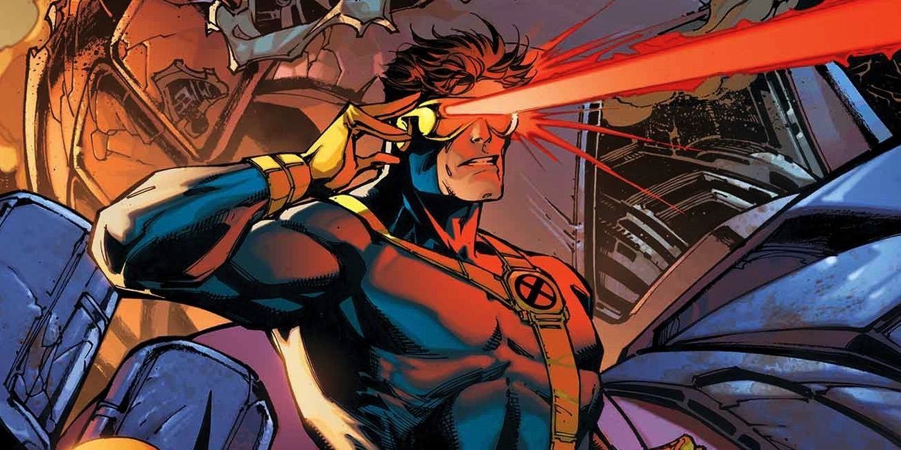 Cyclops using his optic blasts