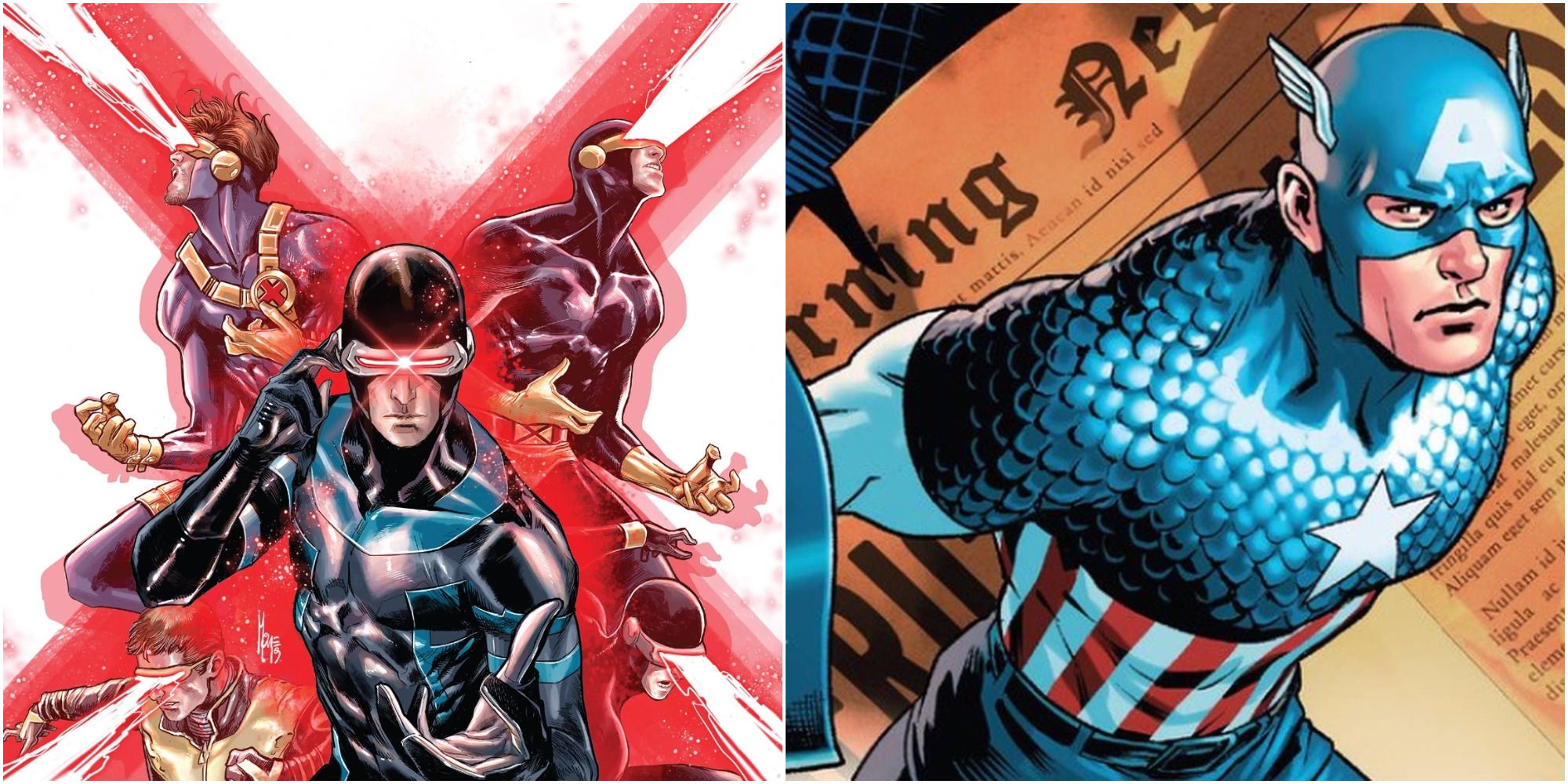 Cyclops and Captain America