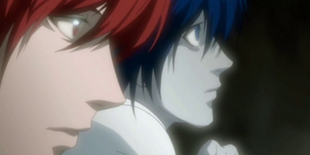 Light and L in Death Note