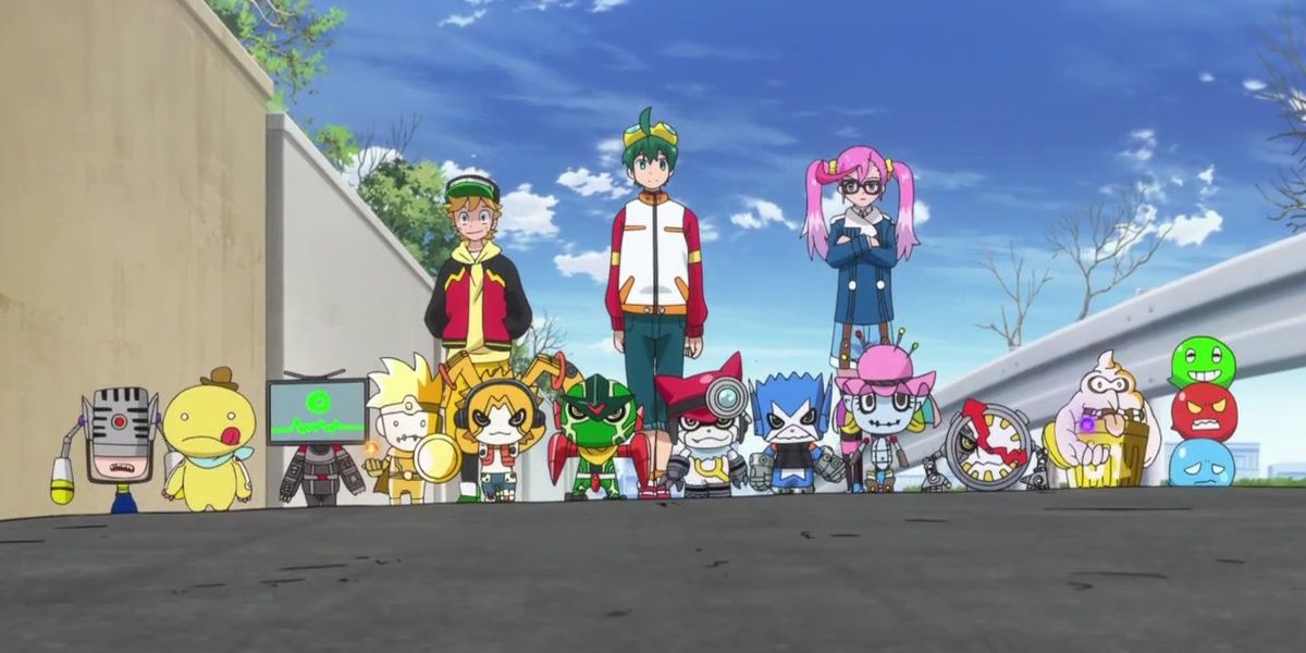 The main trio of Digimon Universe: App Monsters and their many Appmon