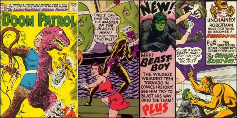 Doom Patrol #89, 91. 99-100. First appearances of Beast Boy et al.